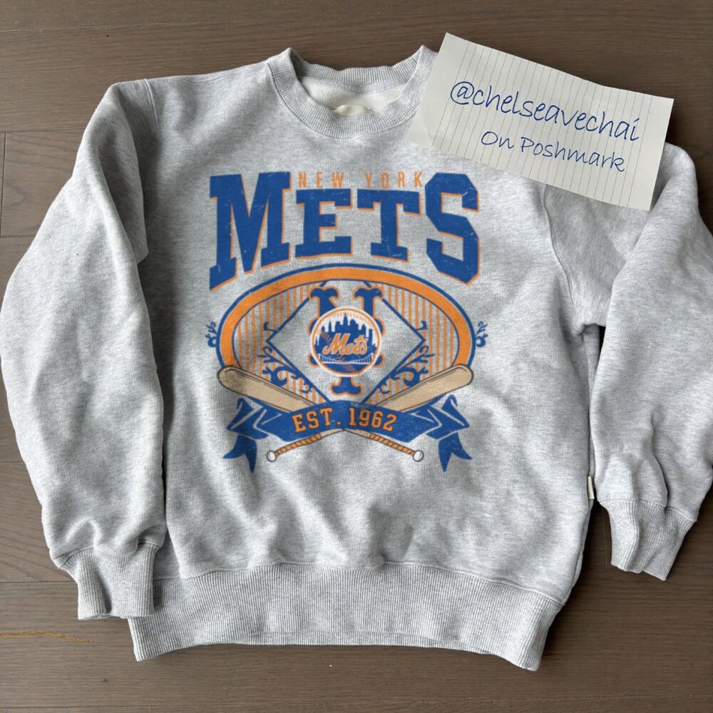 Vintage New York Mets Baseball Sweatshirt, Retro 90s MLB New York Mets Shirt Tee